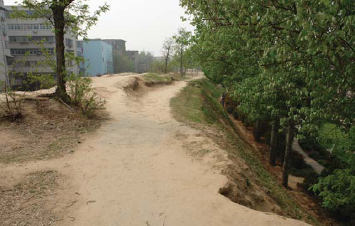 The Shang dynasty wall made from rammed earth at Zhengzhou These are probably - photo 2