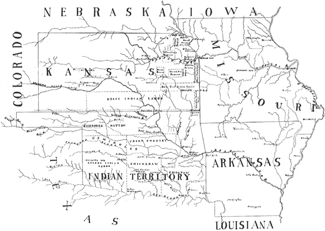 The distribution of Indian tribes in and around the Indian Territory Authors - photo 2