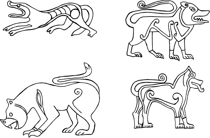 Pictish predators The top-left wolf from 4th-century Orkney is one of the - photo 6