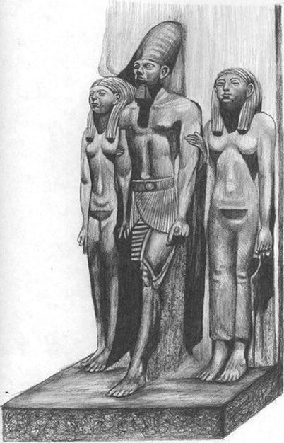 Fig 5 Egyptian sculpture showing a ruler and his consort with athletic bodies - photo 5