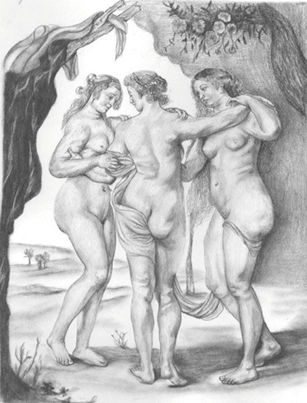 Fig 9 The Three Graces by Rubens The choice of models for this canvas - photo 9