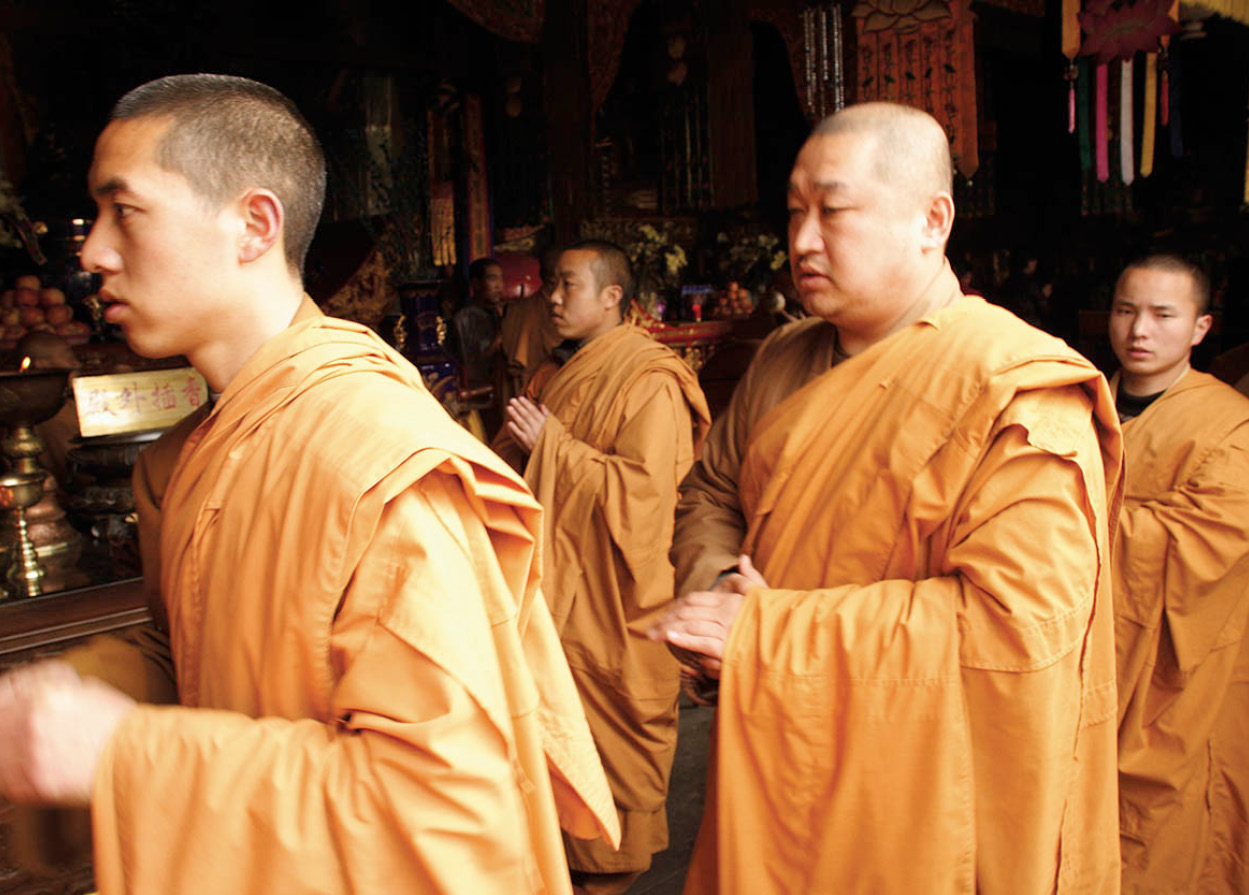 Buddhist monks at Wutai Shan one of Chinas sacred peaks Brice MinnighApa - photo 4