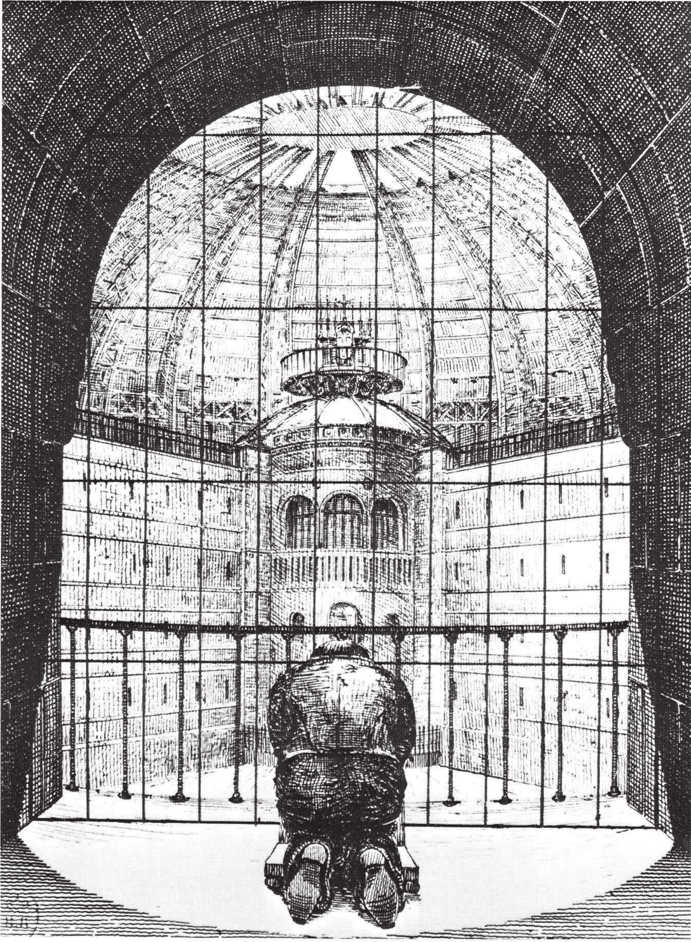 N Harou-Romain Plan for a penitentiary 1840 A prisoner in his cell - photo 6