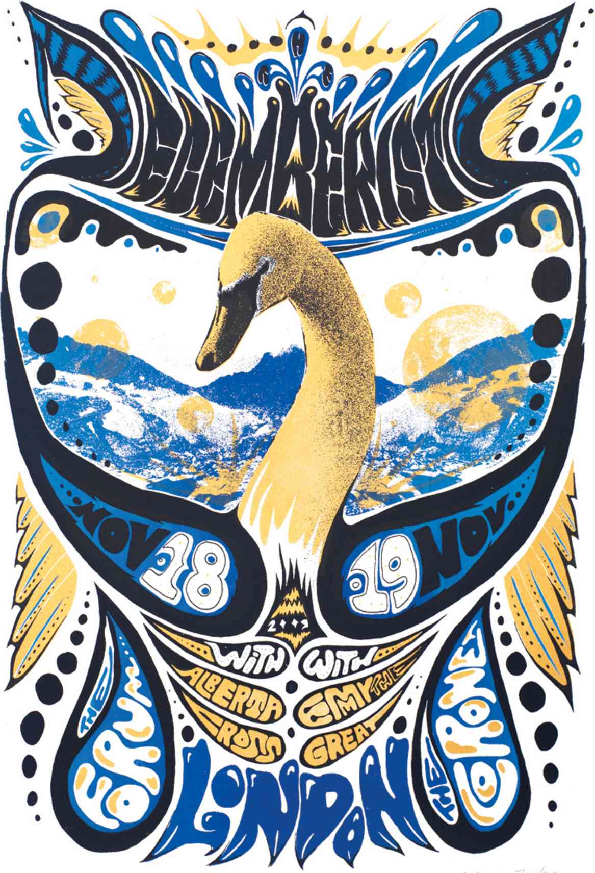 The Decemberists London England 2009 Screenprint 165 x 234 in 42 x 60 - photo 14