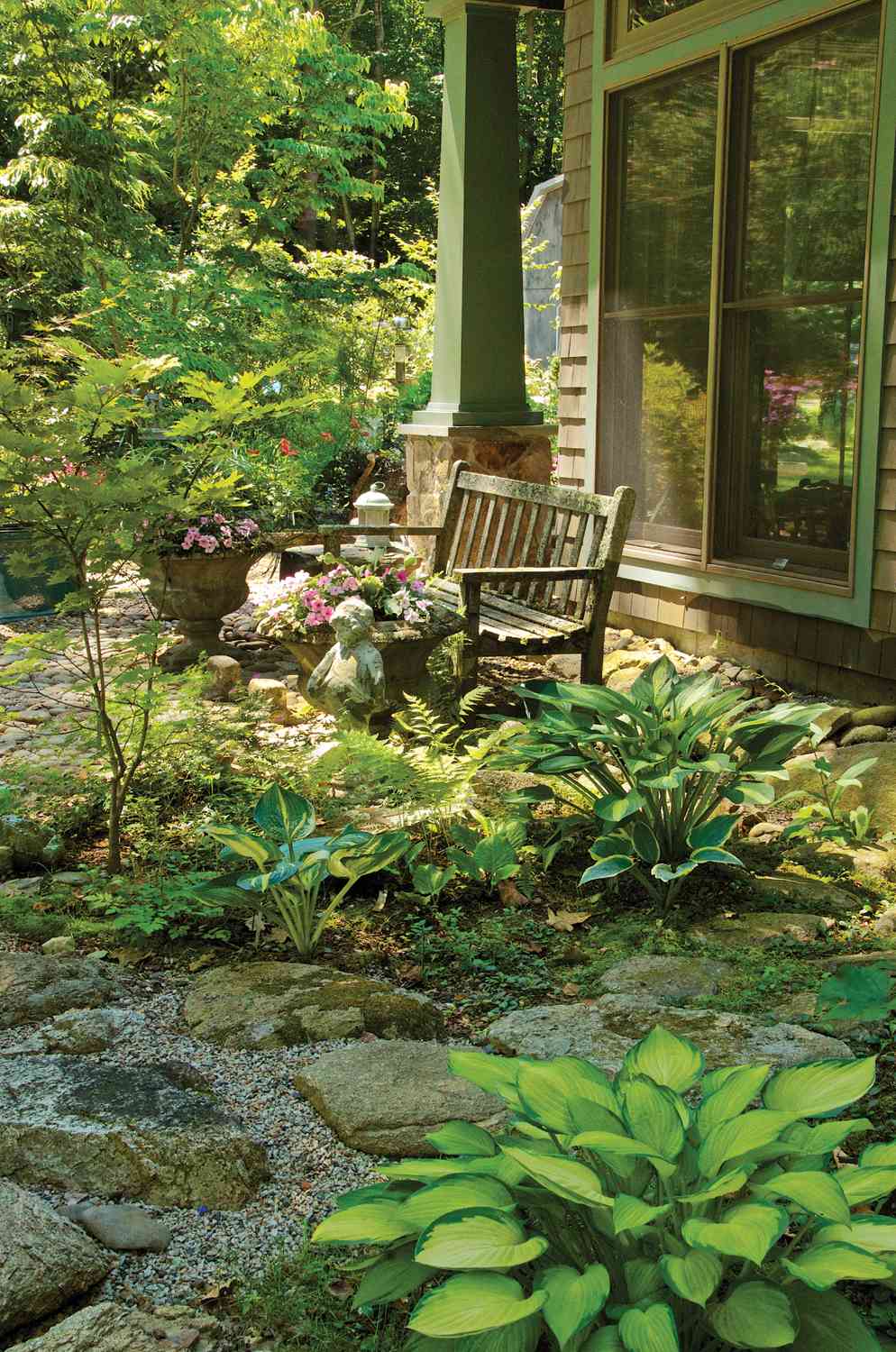 A shady vignette in the garden of Bob Scherer and Jeni Nunnally York Maine - photo 9