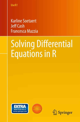 Karline Soetaert Solving Differential Equations in R