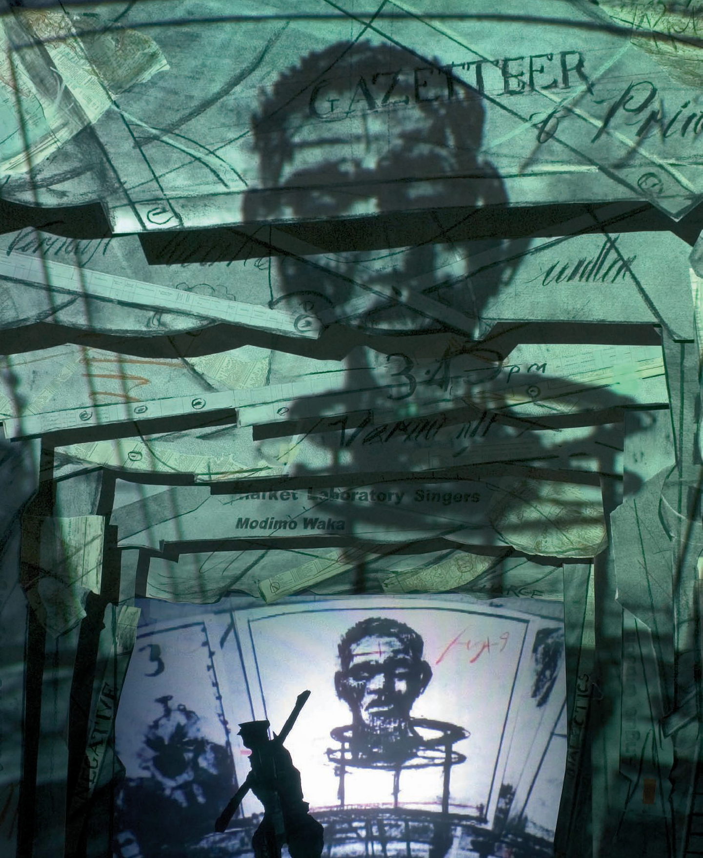 WILLIAM KENTRIDGE Black BoxChambre Noire detail 2005 Mixed-media - photo 3