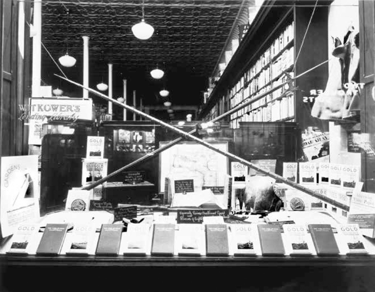 Witkowers Bookstore 1940 The window displays copies of William B Goodwins - photo 4