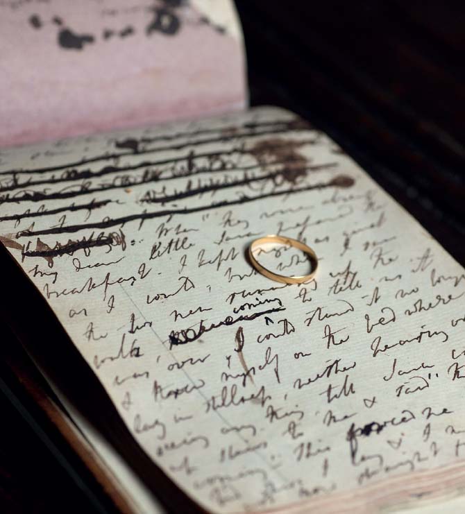 The wedding ring and Dorothys journal entry for her brothers wedding day - photo 26