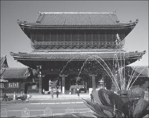 The goeido mon founders gate of Higashi Honganji the present-day - photo 2