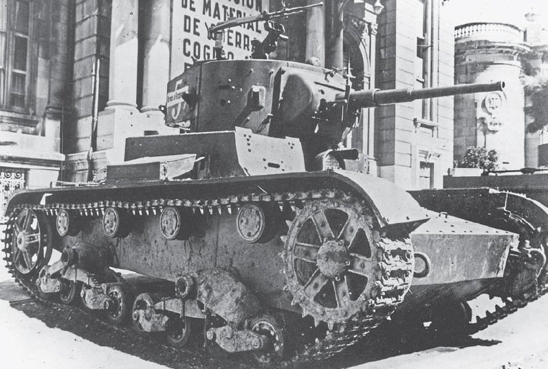 The dominant tank in the Spanish Civil War was the Soviet T-26 This captured - photo 2