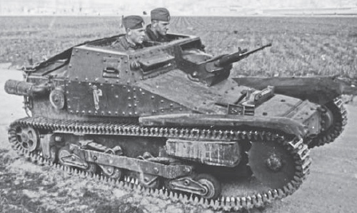 The Carro Veloce CV 335 was the most common version of the Italian tankette in - photo 3