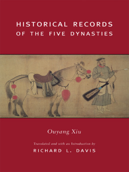 Ouyang Xiu Historical Records of the Five Dynasties