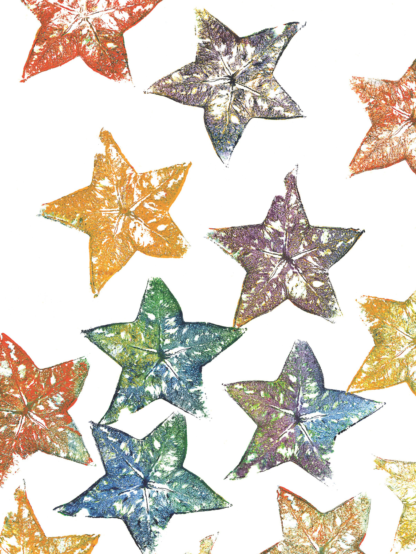 Figure 11 Stars printed from a sliced star fruit Printmaking - photo 12