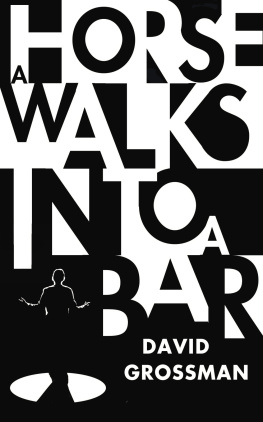 David Grossman A Horse Walks into a Bar