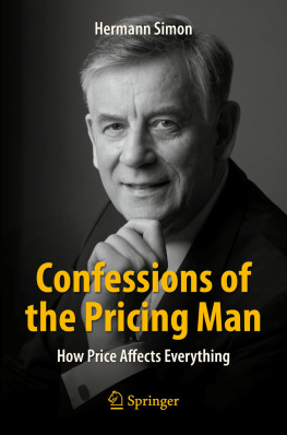 Simon - Confessions of the Pricing Man: How Price Affects Everything