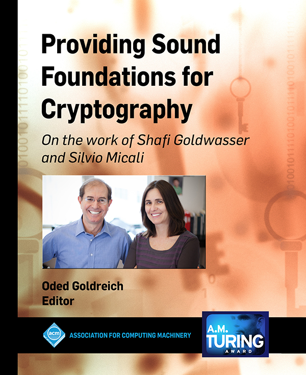 Providing Sound Foundations for Cryptography ACM Books Editor in Chief M Tamer - photo 1