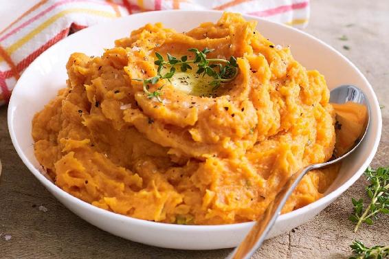 Sweet Potato and Potato Mash Mash with sweet potatoes boiled potatoes and - photo 6