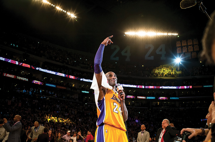 Kobe Bryant waves to fans after scoring 60 points in the final game of his - photo 5