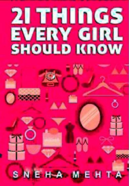 Sneha Mehta 21 Things every Girl Should Know