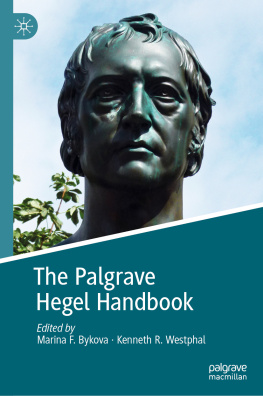 Marina F. Bykova The Palgrave Hegel Handbook