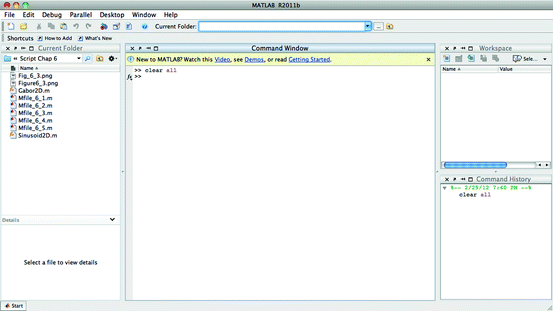 Fig 11 The MATLAB desktop MATLAB release 2011b The Workspace Window - photo 1