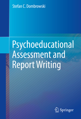 Stefan C. Dombrowski - Psychoeducational Assessment and Report Writing