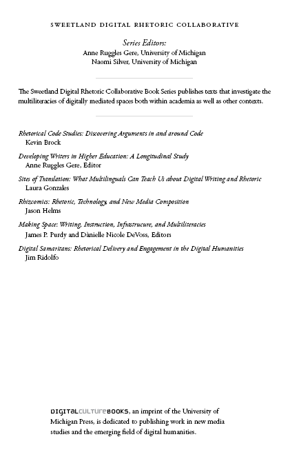 Page iii Developing Writers in Higher Education A Longitudinal Study Edited by - photo 2