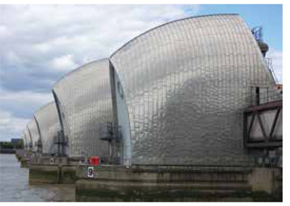 The Thames Path ends at the unusual Thames Barrier designed to protect London - photo 9