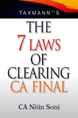 Nitin Soni - The 7 Laws of Clearing CA Final