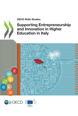 OECD and European Union - Supporting Entrepreneurship and Innovation in Higher Education in Italy