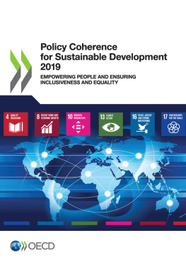 OECD - Policy Coherence for Sustainable Development 2019