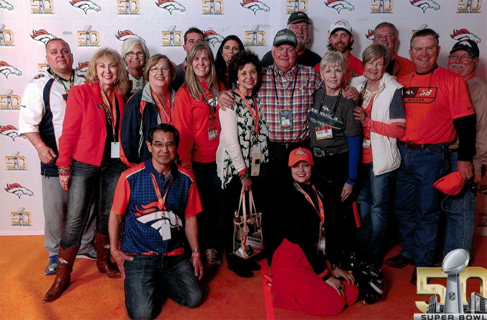 At Super Bowl 50 with BACK ROW L-R my brother-in-law Mark England my - photo 5