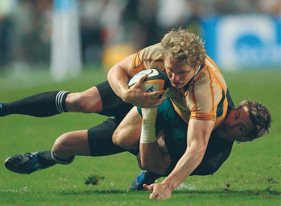 My final act of the Hong Kong test a tackle on Wallabies winger Peter - photo 2