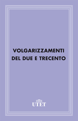 Aa. Vv. Volgarizzamenti del Due e Trecento