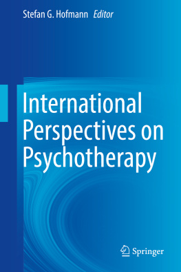 Stefan G. Hofmann - International Perspectives on Psychotherapy