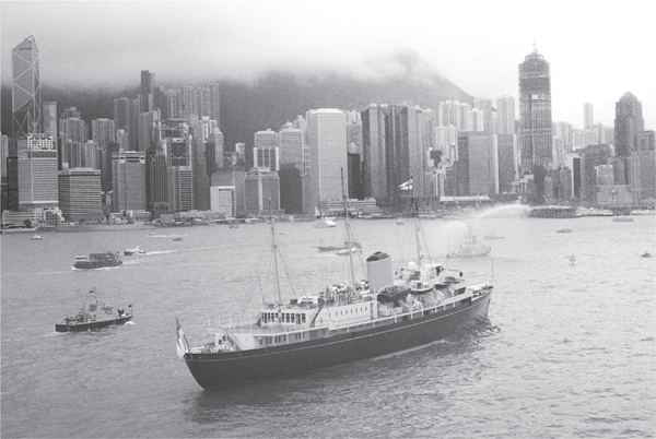 The end of the line Her Majestys Ship the Royal Yacht Britannia sails at Hong - photo 10