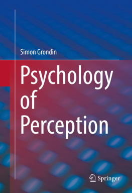 Simon Grondin Psychology of Perception