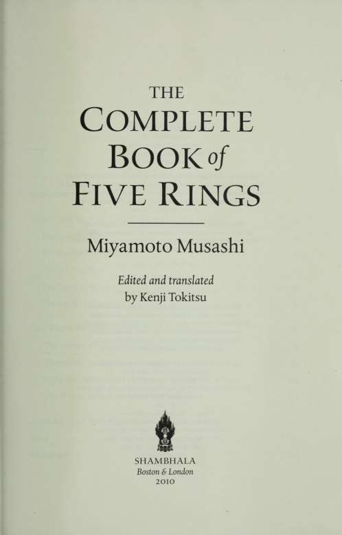 THE Complete Book of Five Rings Introduction A LEGENDARY FIGURE In popular - photo 5