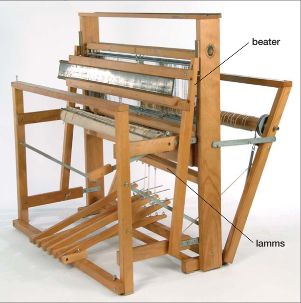 Warp beam The length of the warp is stored here before it is woven Back beam - photo 3