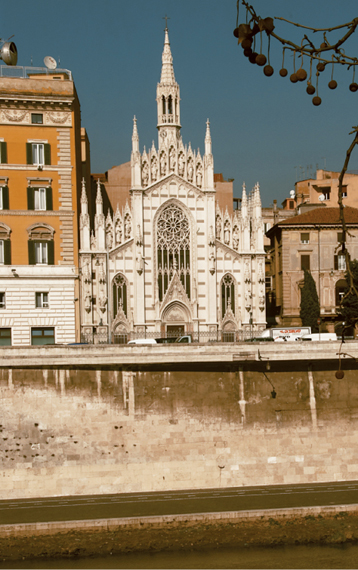 Facade of the church of the Sacred Heart of Suffrage in Rome - photo 3