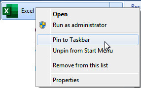 Tip You can also click on the Unpin from Taskbar to unpin Excel 2019 icon - photo 3