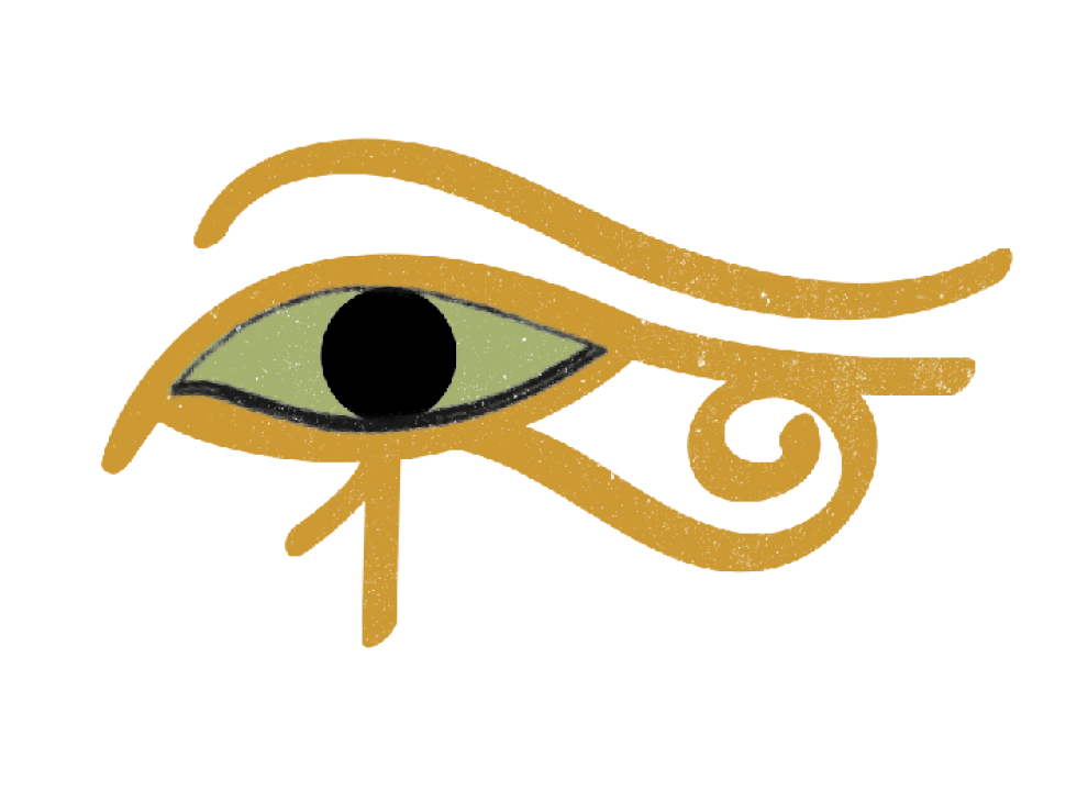 elaborate eye This style of eye seen in much Egyptian art is called the Eye - photo 13