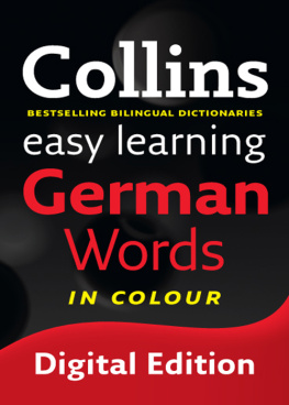 Collins Easy Learning German Words