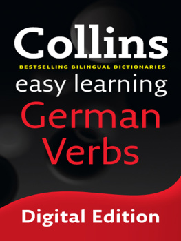 Unknown Collins Easy Learning German Verbs