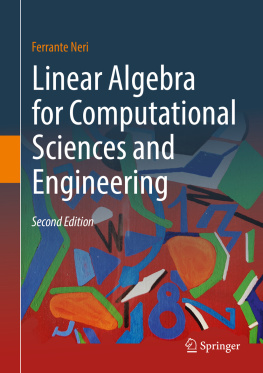 Ferrante Neri - Linear Algebra for Computational Sciences and Engineering