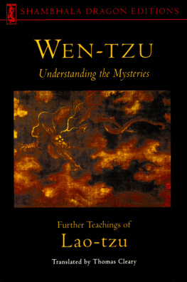 Thomas Cleary - Wen-tzu: Understanding the Mysteries: Further Teachings of Lao-tzu