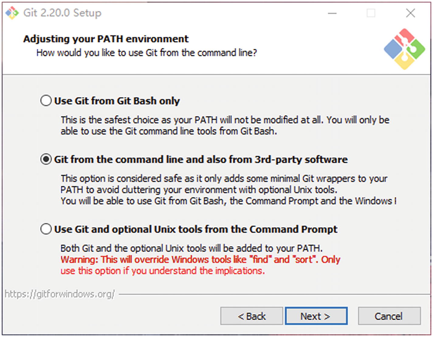 Figure 1-1 Git for Windows setup After these minimum requirements have been - photo 3