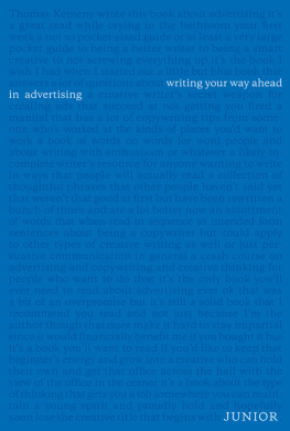 Thomas Kemeny - Junior: Writing Your Way Ahead In Advertising