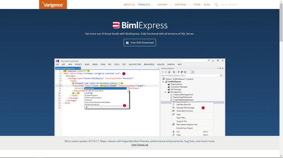 Figure 1-1 The Varigence BimlExpress website Start the installation by - photo 1